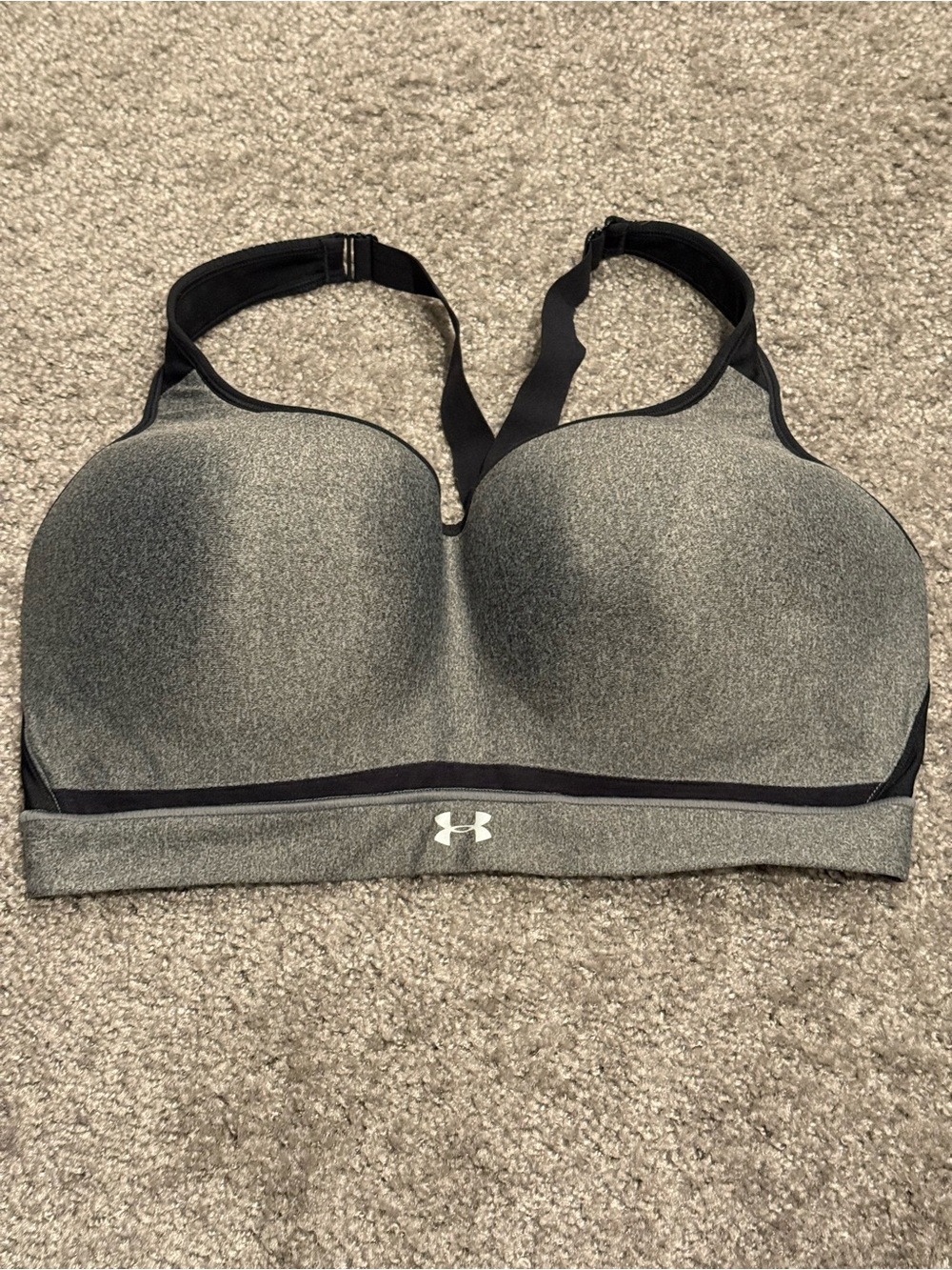 Under Armour Grey High-Impact Molded Sports Bra